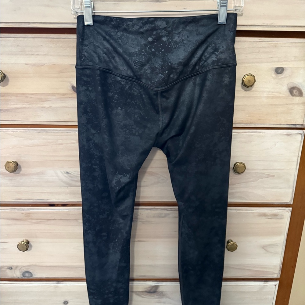 Athleta Charcoal Patterned Leggings